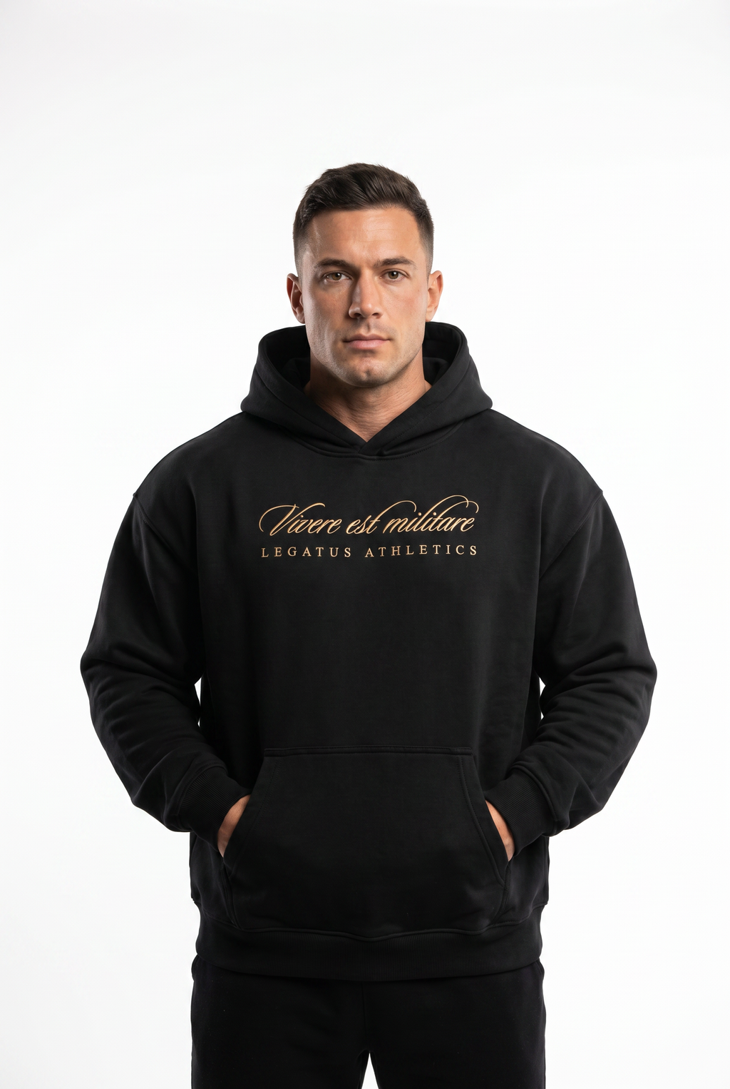 IMPERIUM HOODIE — BLACK