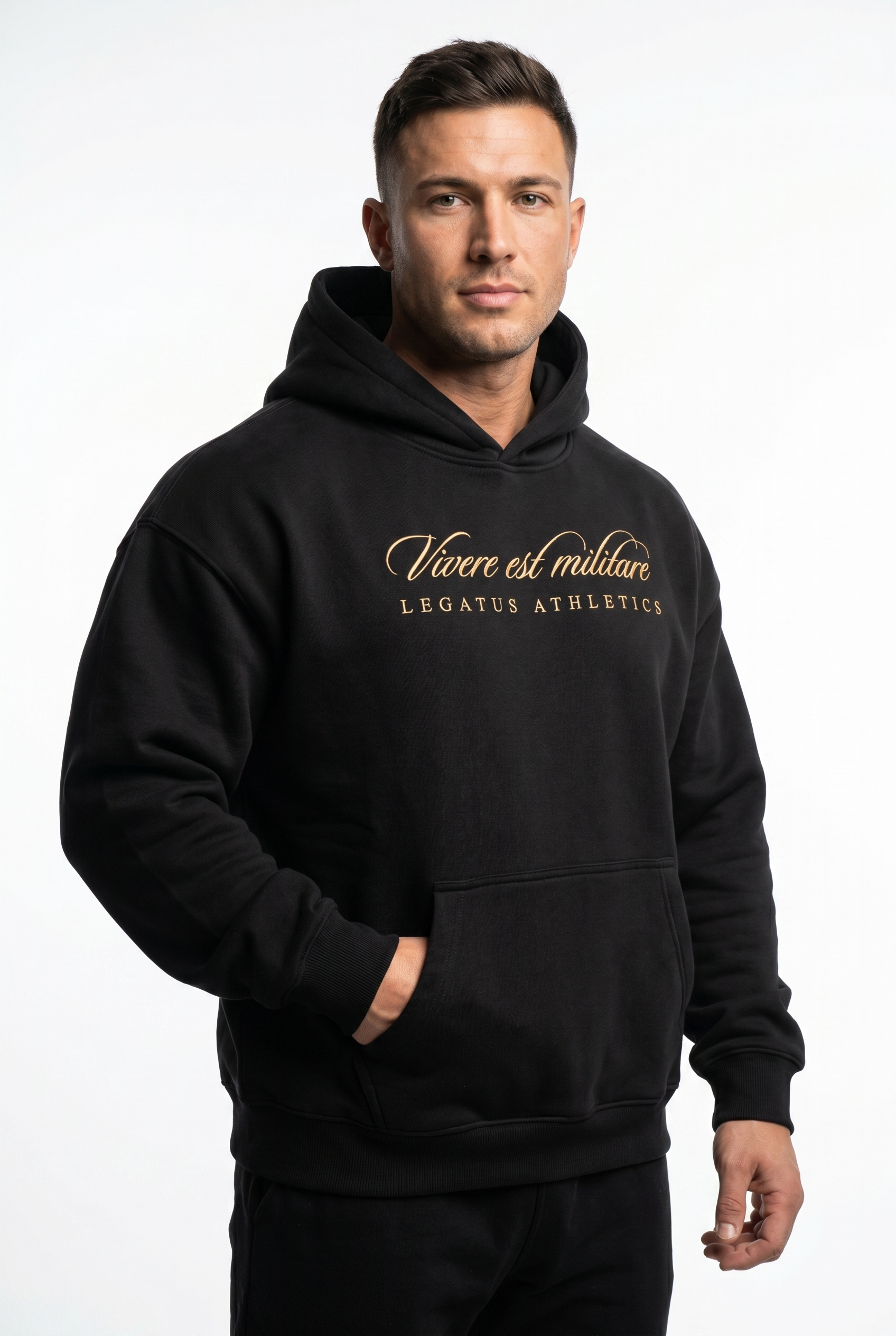 IMPERIUM HOODIE — BLACK